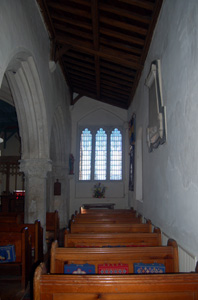 Studham church south aisle November 2009